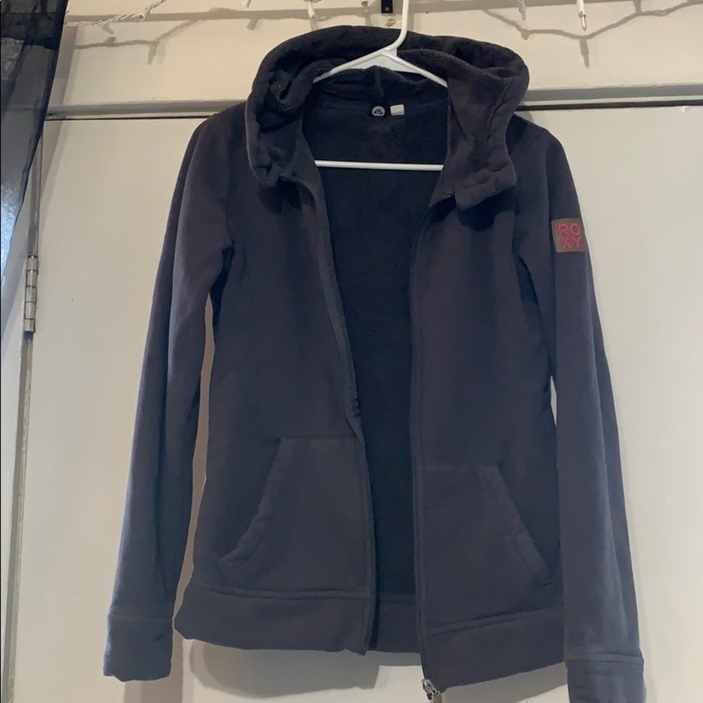 Roxy zip-up Sweatshirt. Fleece interior